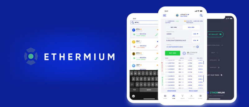  ethermium exchange introducing market cryptocurrency new dex 