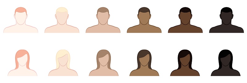 skin tones