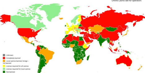 map gambling regulation