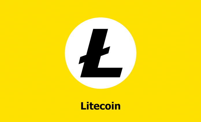Litecoin LTC yellow logo