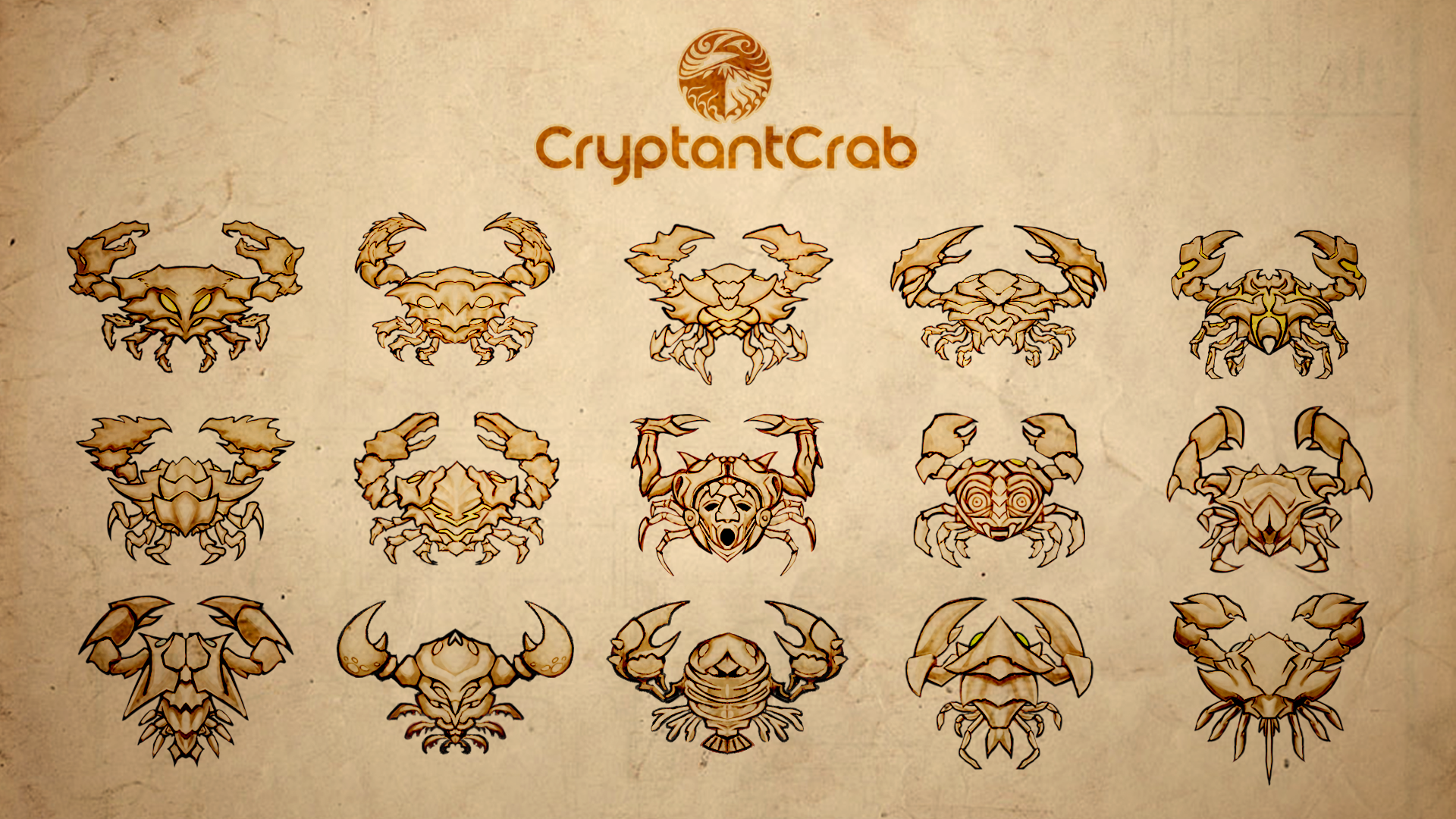 Cryptant crab