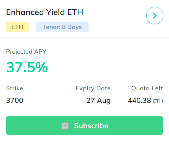 enhanced yield eth