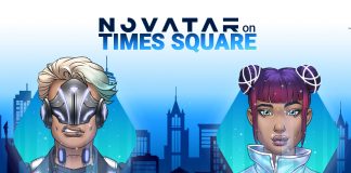 Novatar NFTs time square