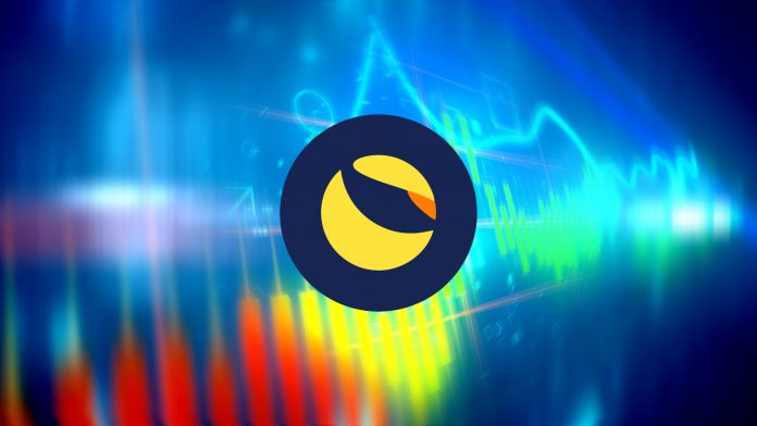 3d illustration of a colorful business line chart presented diagonally with a choppy index having soaring and plummeting periods in the blue background. The chart bars are orange, yellow and blue.