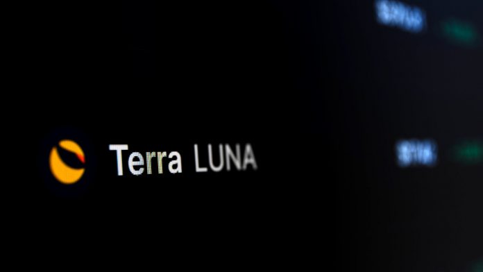 Terra luna on cryptocurrency exchange market . A cryptocurrency is a digital or virtual currency that uses cryptography for security