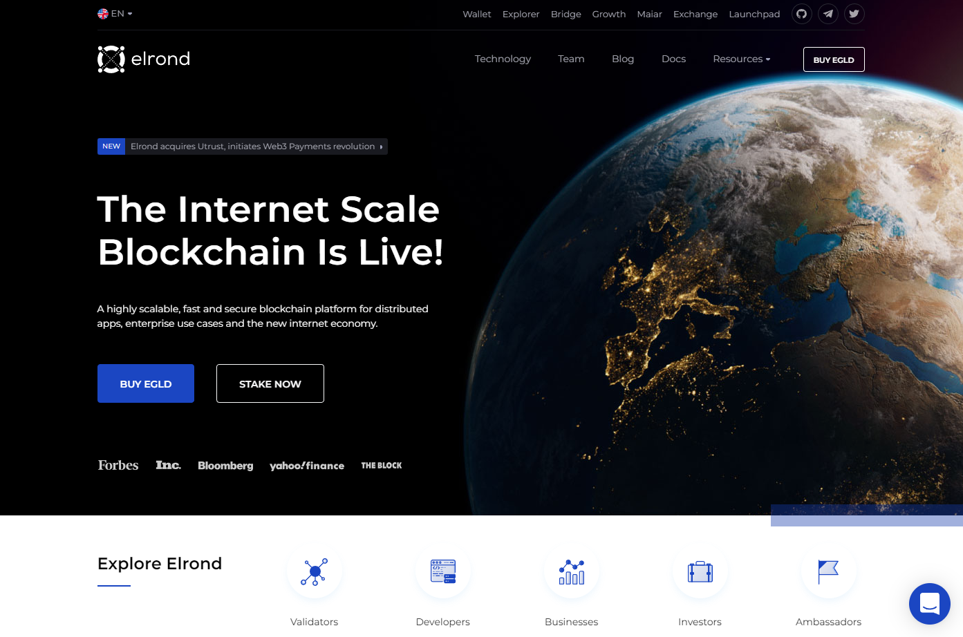 elrond ecosystem internet scale blockchain