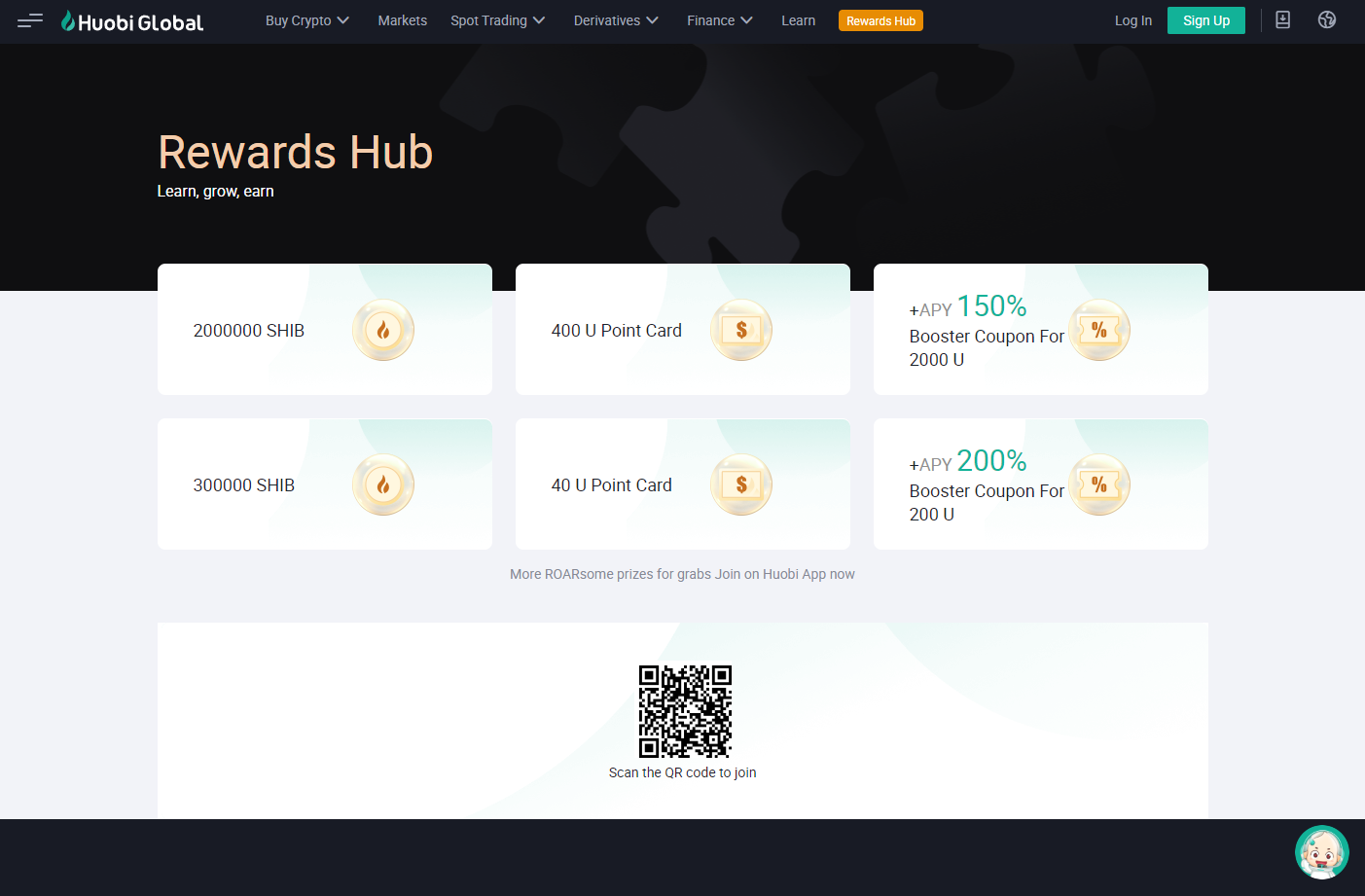 huobi global rewards