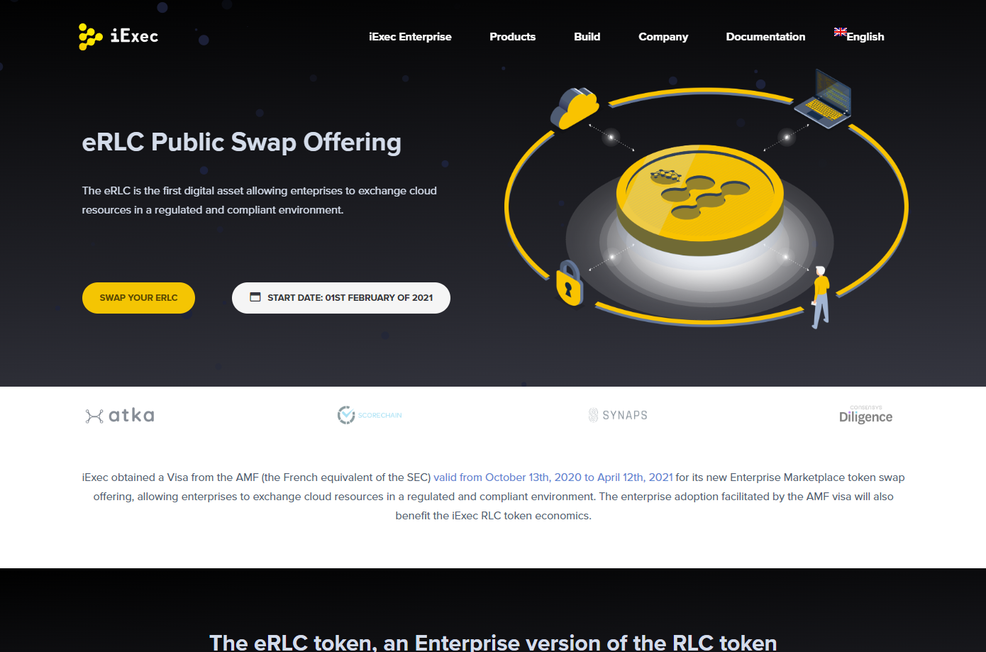 Рынак iExec RLC web3