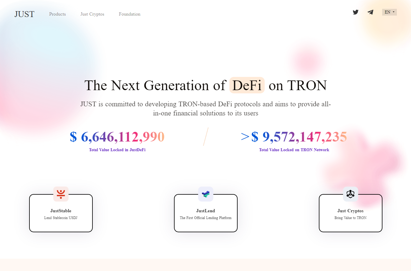 просто jst tron ​​мрежа