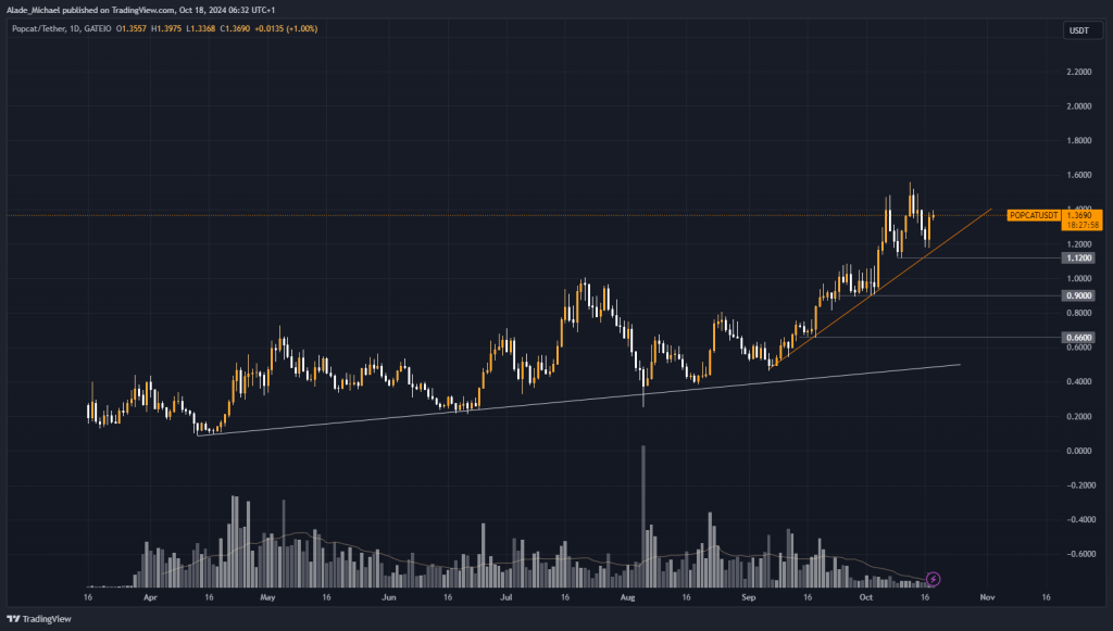 POPCAT PRICE ANALYSIS & PREDICTION (October 19) – Popcat Tops Daily Gainer Chart, Leads Current Altcoins Rally