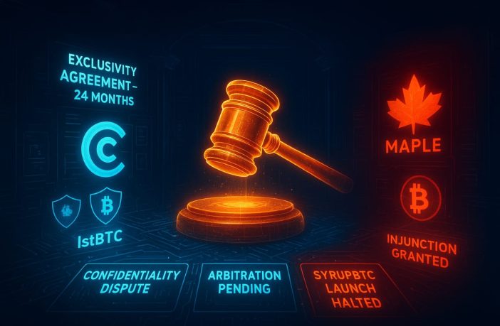 Core Secures Court Injunction Against Maple Finance in Dispute Over BTC Yield Products