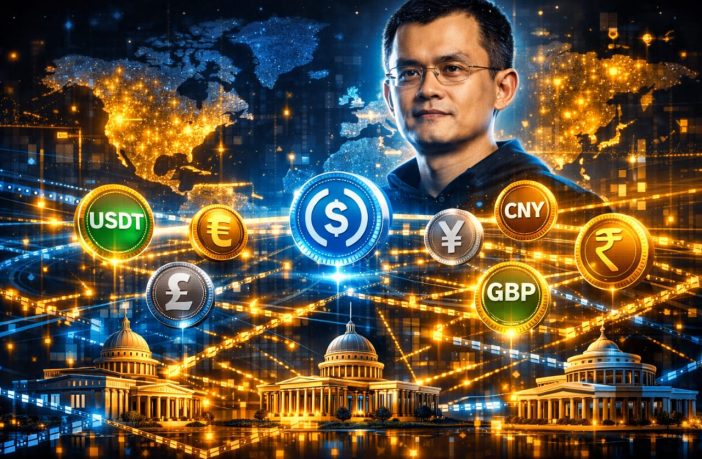 CZ Pushes For Native On-Chain Currencies As Stablecoin Inflows Surge Past $100 Billion