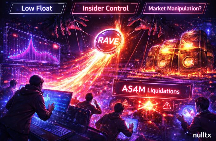 RAVE Under Scrutiny: $28B Valuation Explosion, Insider Tight Grip Accusations, & $43M Liquidation Aftermath