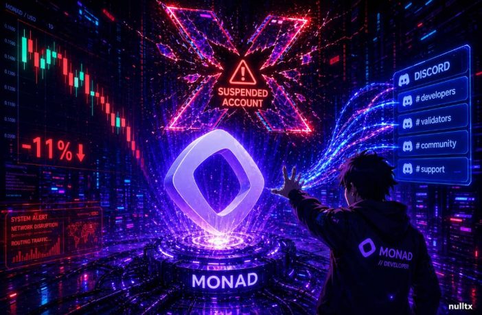 Suspension of Monad X Account Moves the $MON Market, Co-founder Calls Incident a Possible Mistake