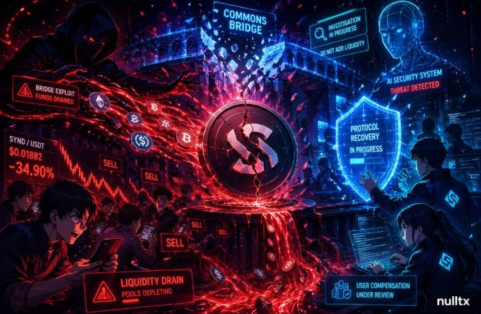 SYND Token Crashes Amid Suspected Syndicate Bridge Exploit And Liquidity Panic