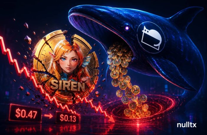 SIREN Collapses 70% as Single Wallet Controlling 94% of Supply Executes Massive Dump