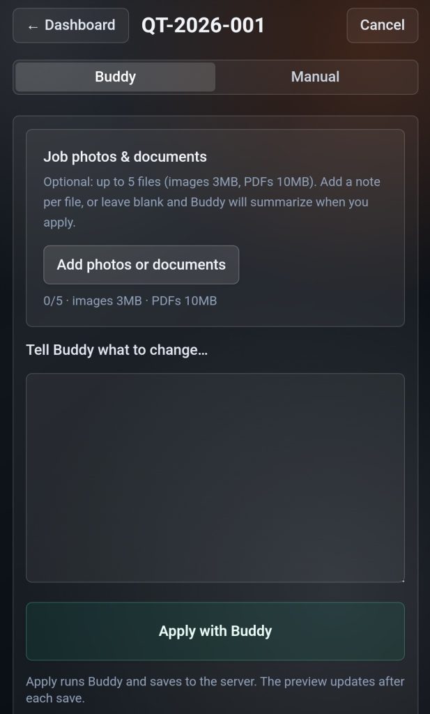 Velocity Ticket  Buddy Chat