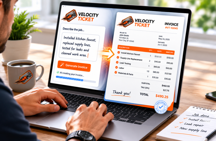 Velocity Ticket Debuts As The AI-Powered Invoicing Tool Every Service Business Needs in 2026